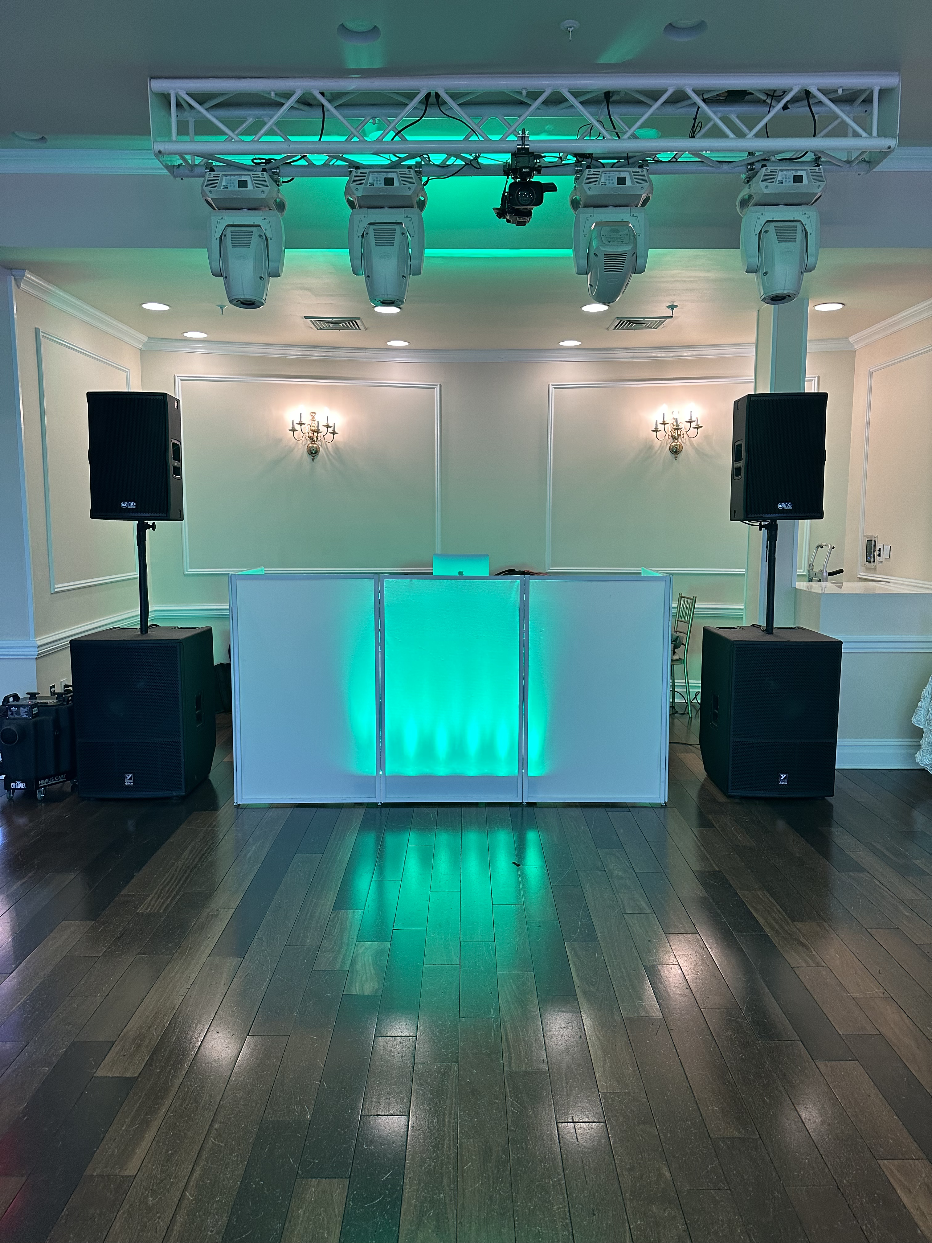 Dj Set-up at a wedding event organized by Revel Event Productions