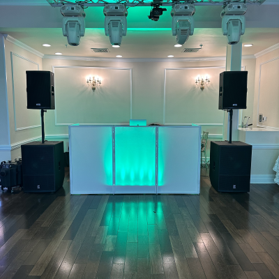 Dj Set-up at a wedding event organized by Revel Event Productions